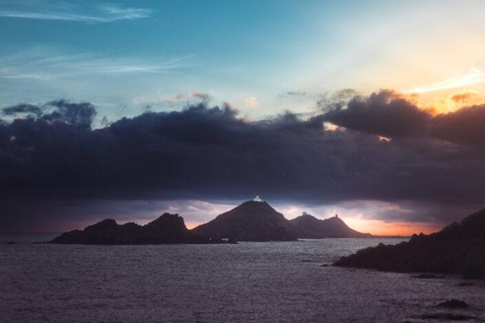 Photographie des Îles Sanguinaires en Corse à Ajaccio